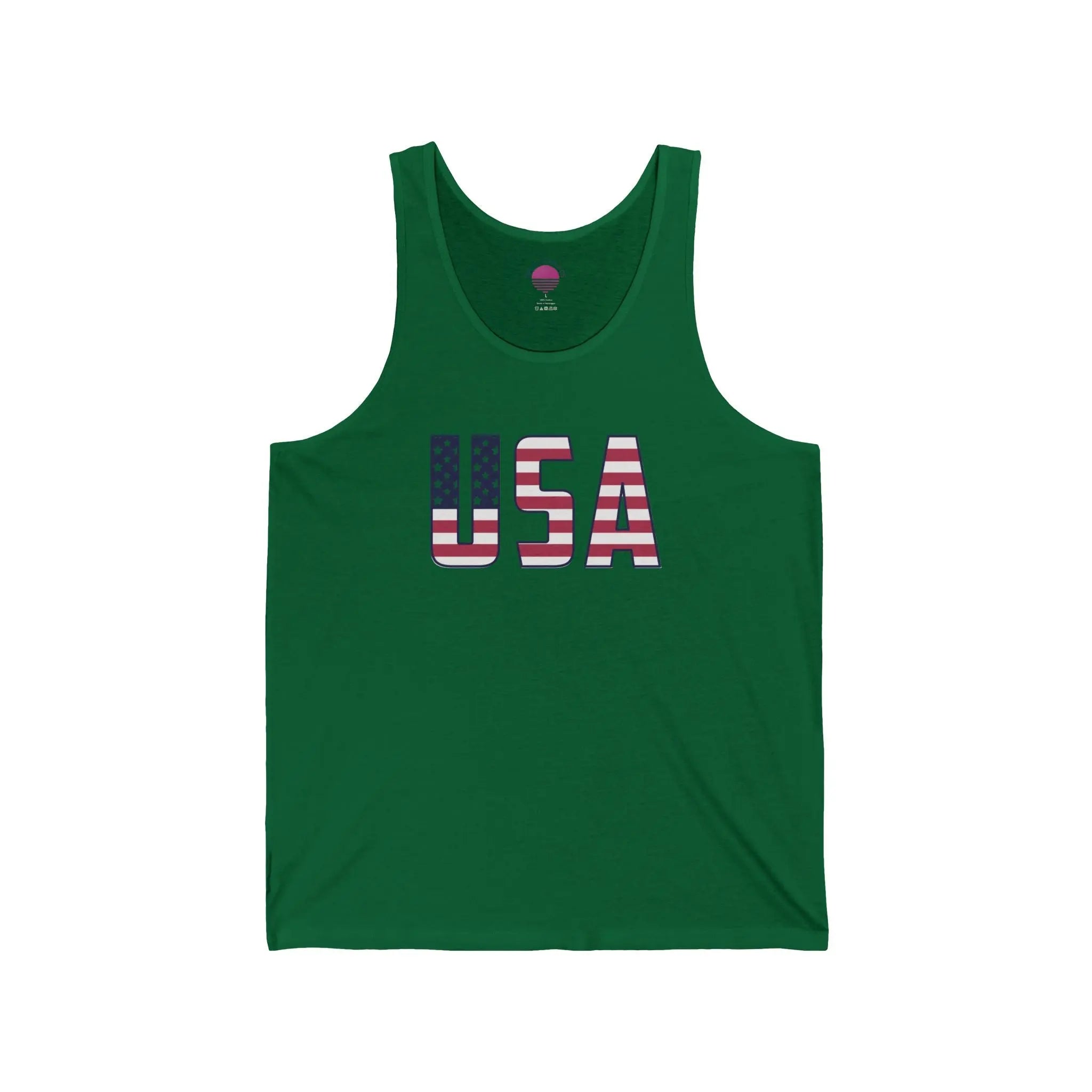American Flag Tank Top — USA Patriotic 4th of July Graphic Tank Printify