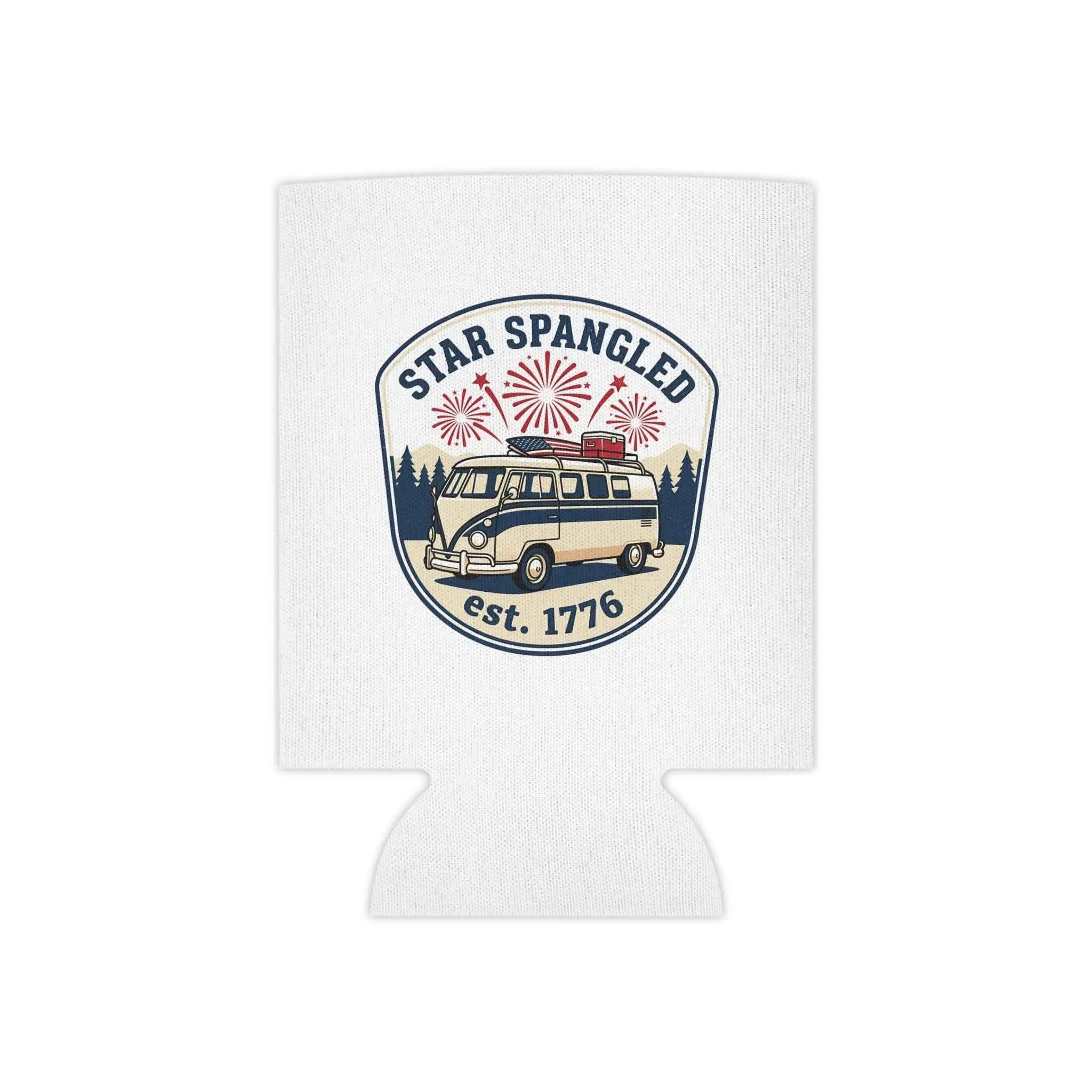 Star Spangled Van Can koozie — Patriotic 1776 RV Beer Cooler