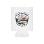 Star-Spangled Van Can Koozie — Patriotic 1776 RV Beer Cooler Printify
