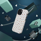 Heart Doodle Shockproof Phone Case — Cute Neutral Tiny Hearts Design Printify