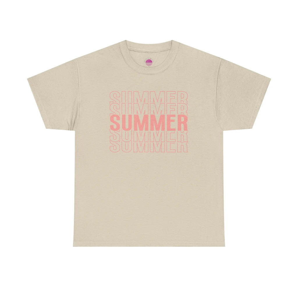 Pink "SUMMER" Graphic Tee — Summer Repeat Printify
