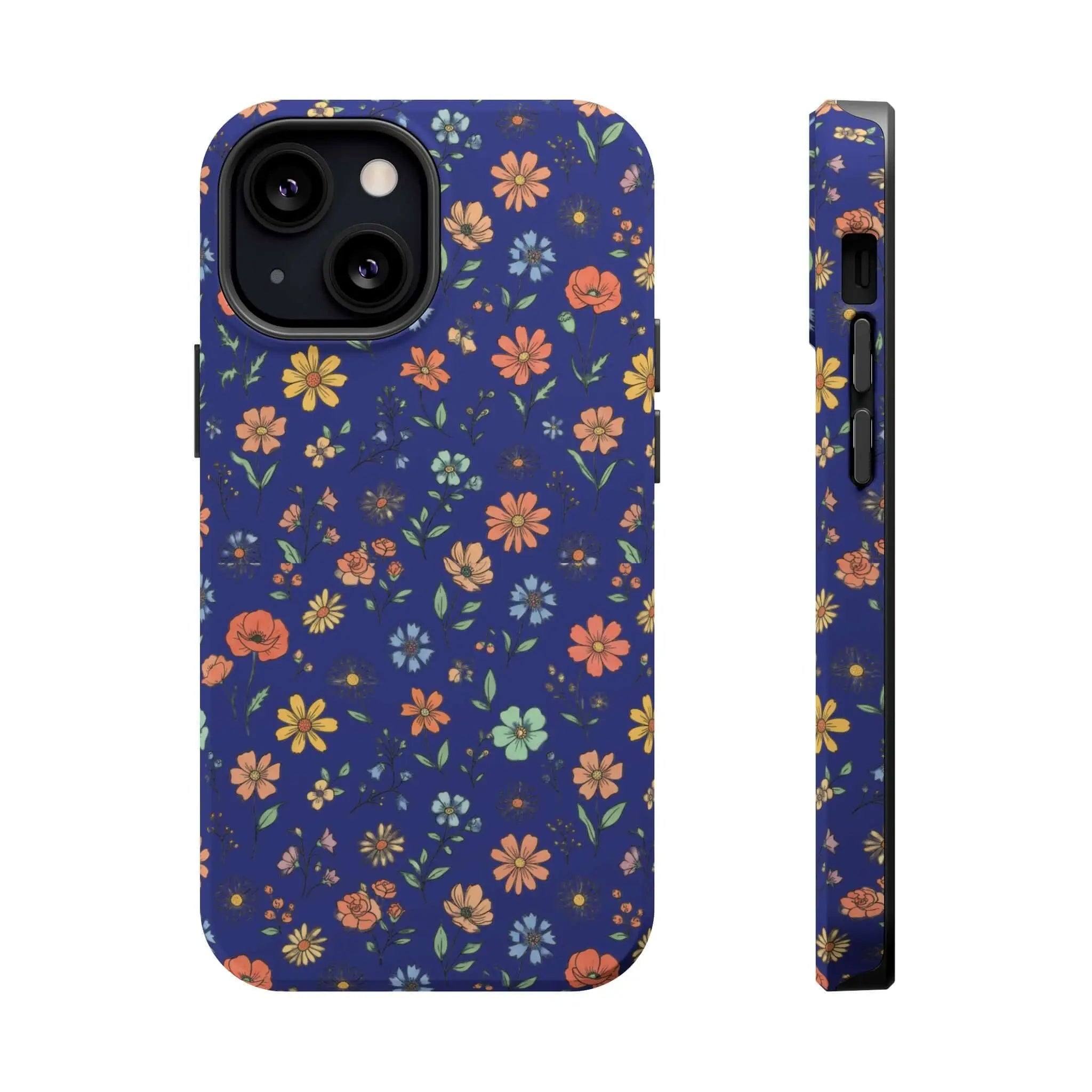 Floral All-Over Seasonal Print Phone Case — Magnetic Impact-Resistant Printify