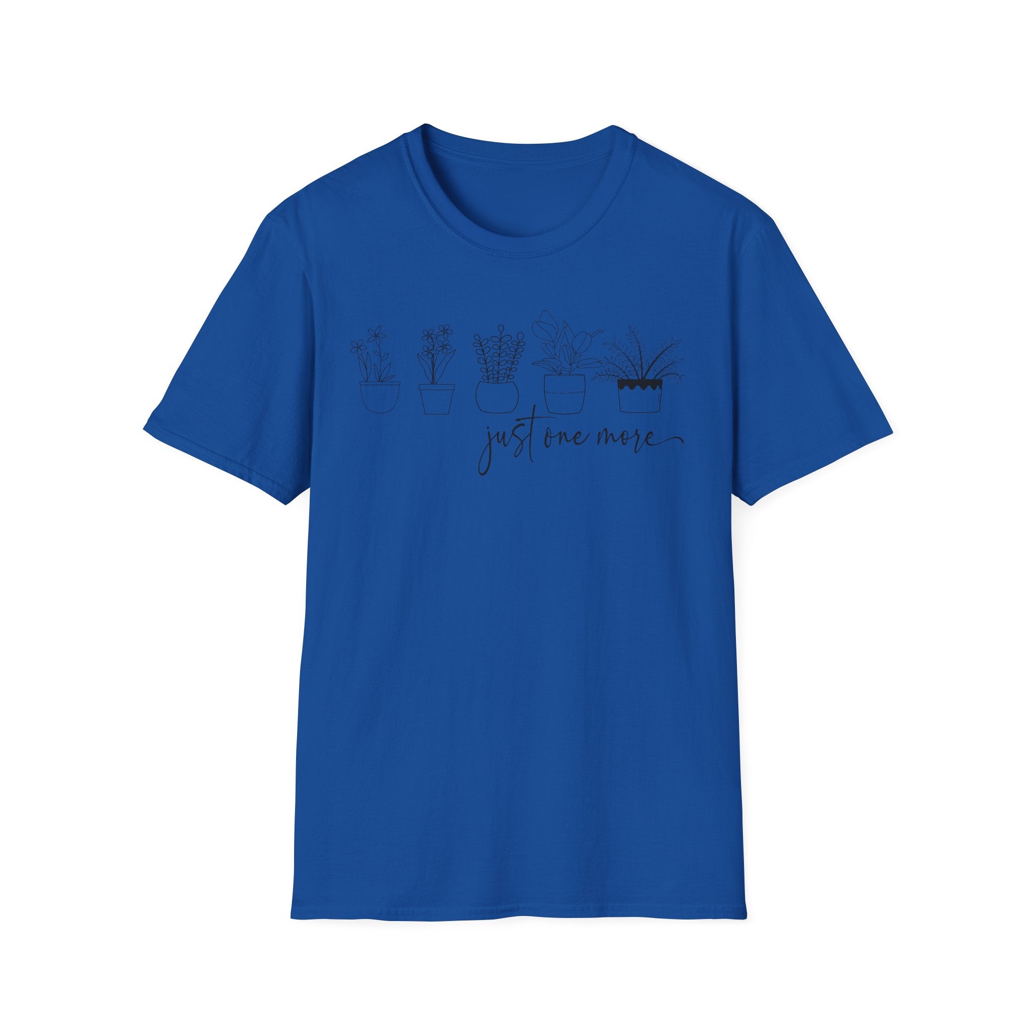 Unisex Softstyle T-Shirt ‘just one more’ for plant lovers