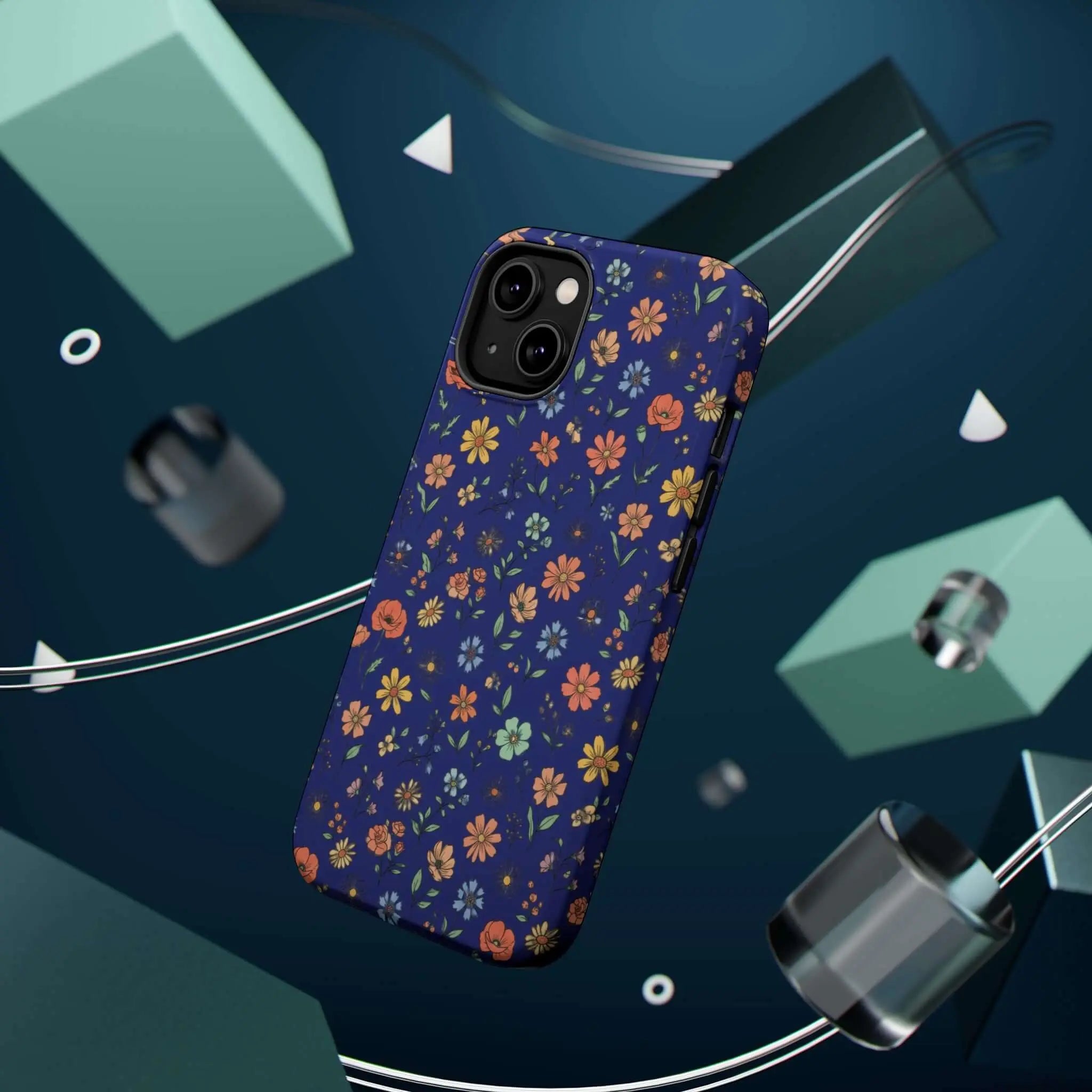 Floral All-Over Seasonal Print Phone Case — Magnetic Impact-Resistant Printify