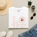 Love Panda T-Shirt — Cute Panda Holding Heart Graphic Tee Printify