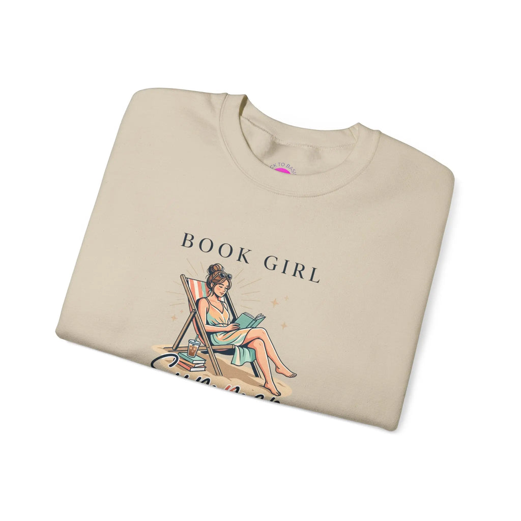Book Girl Summer Sweatshirt | BookTok, Beach Reads, Bookish Summer Aesthetic Printify