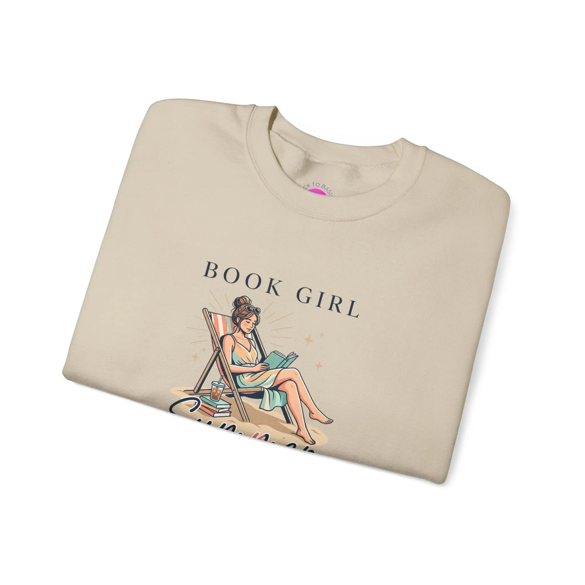Book Girl Summer Sweatshirt | BookTok, Beach Reads, Bookish Summer Aesthetic Printify