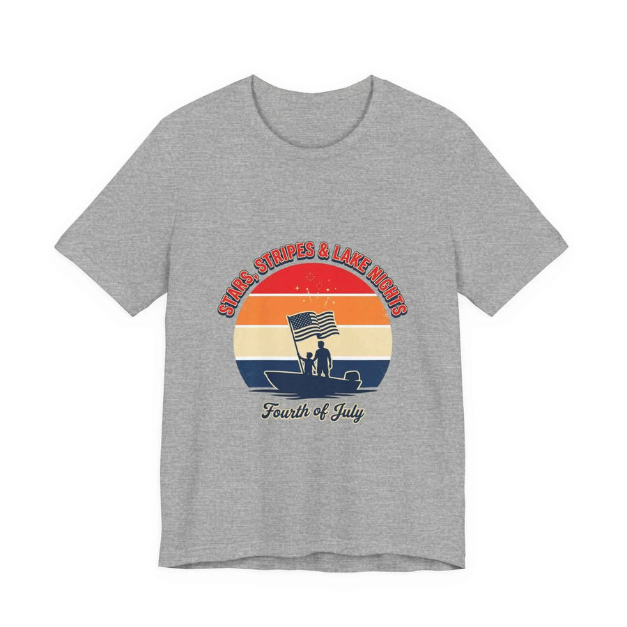 Stars Stripes & Lake Vibes Tee | vintage USA, red white blue