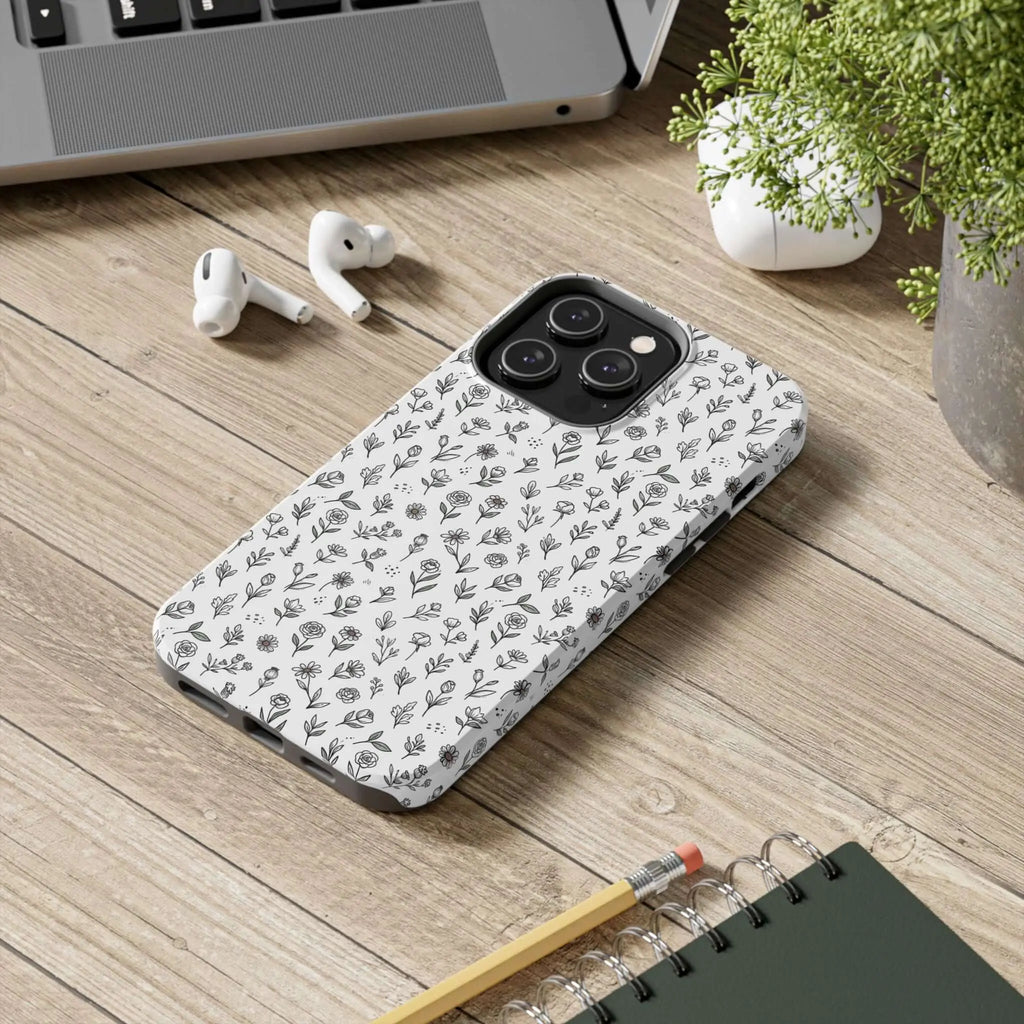 Floral Summer Vibe Phone Case — Tough Protective Floral All-Over Print Printify