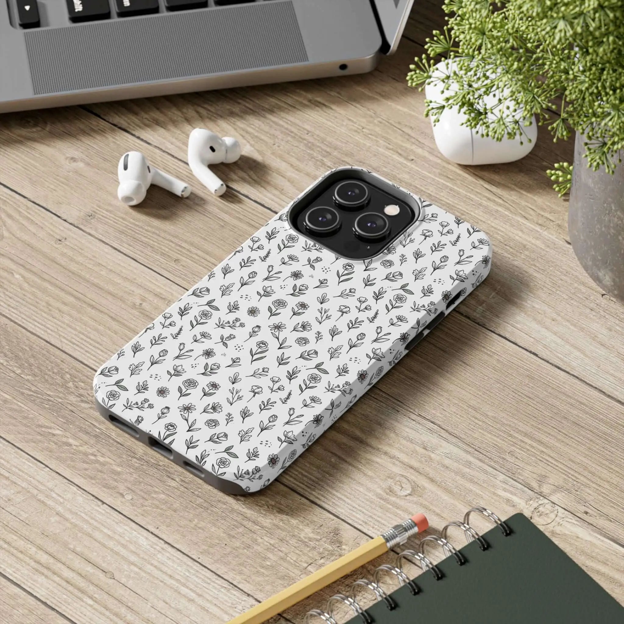Floral Summer Vibe Phone Case — Tough Protective Floral All-Over Print Printify