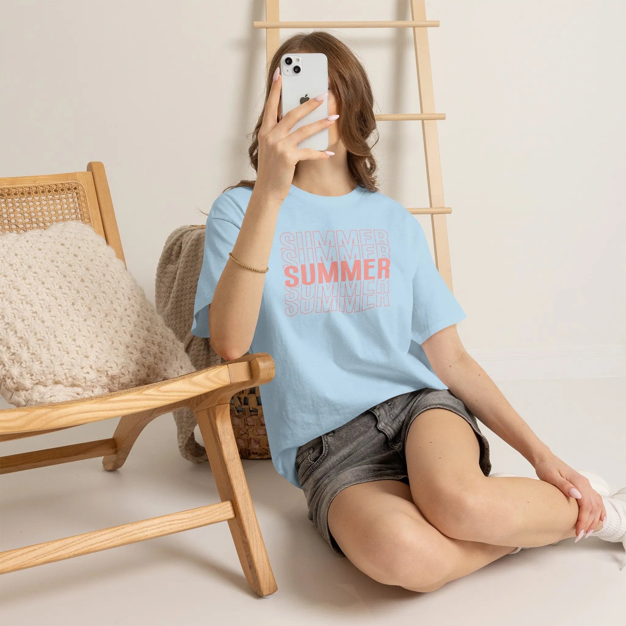 Pink "SUMMER" Graphic Tee — Summer Repeat Printify