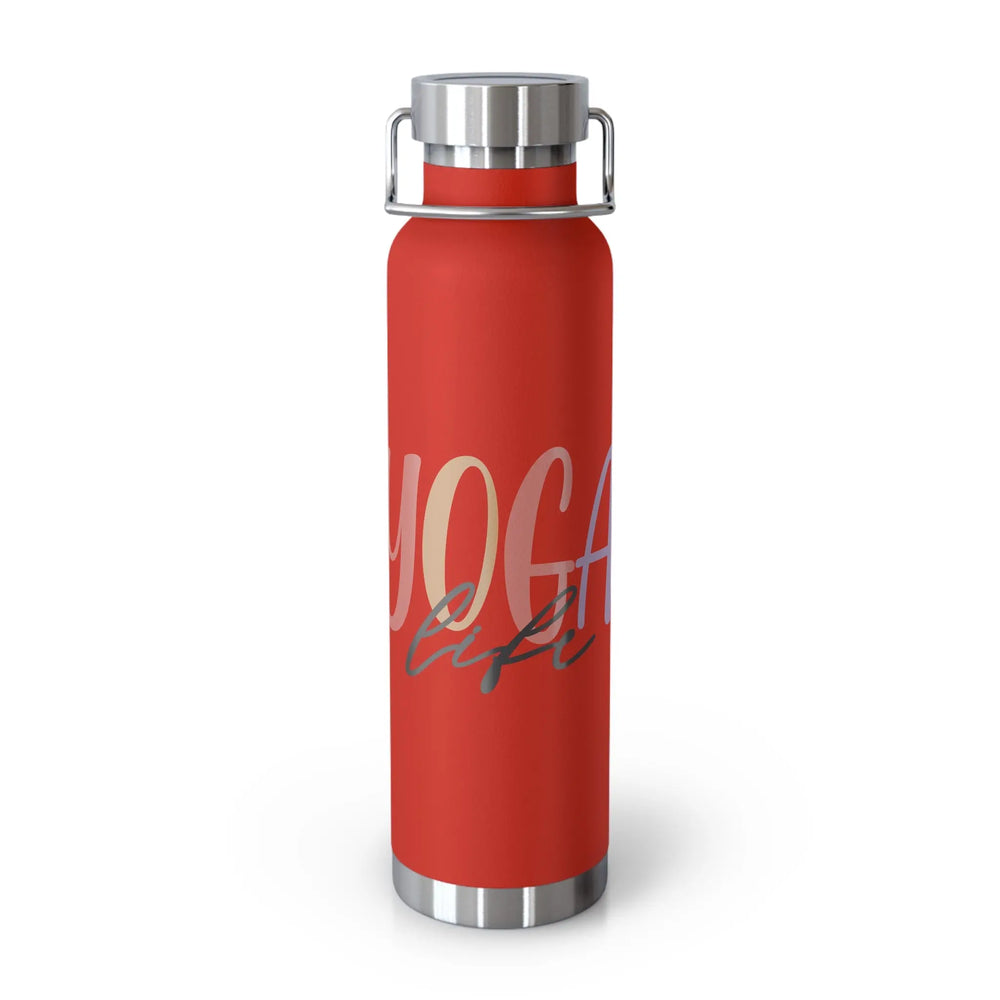 ‘Yoga Life’ Insulated Bottle, 22oz Printify