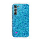 Android aqua blue leopard all over print phone case