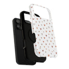 Heart Doodle Shockproof Phone Case — Cute Neutral Tiny Hearts Design Printify