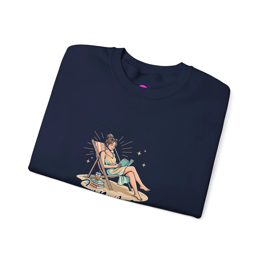 Book Girl Summer Sweatshirt | BookTok, Beach Reads, Bookish Summer Aesthetic Printify