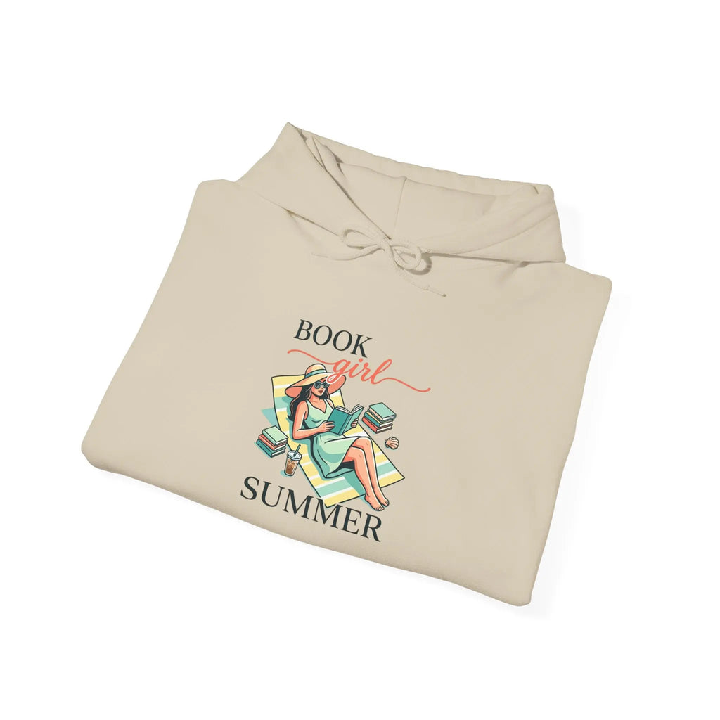 Book Girl Summer Hoodie | BookTok, Reading, Beach Reads, Bookish Summer Aesthetic Printify
