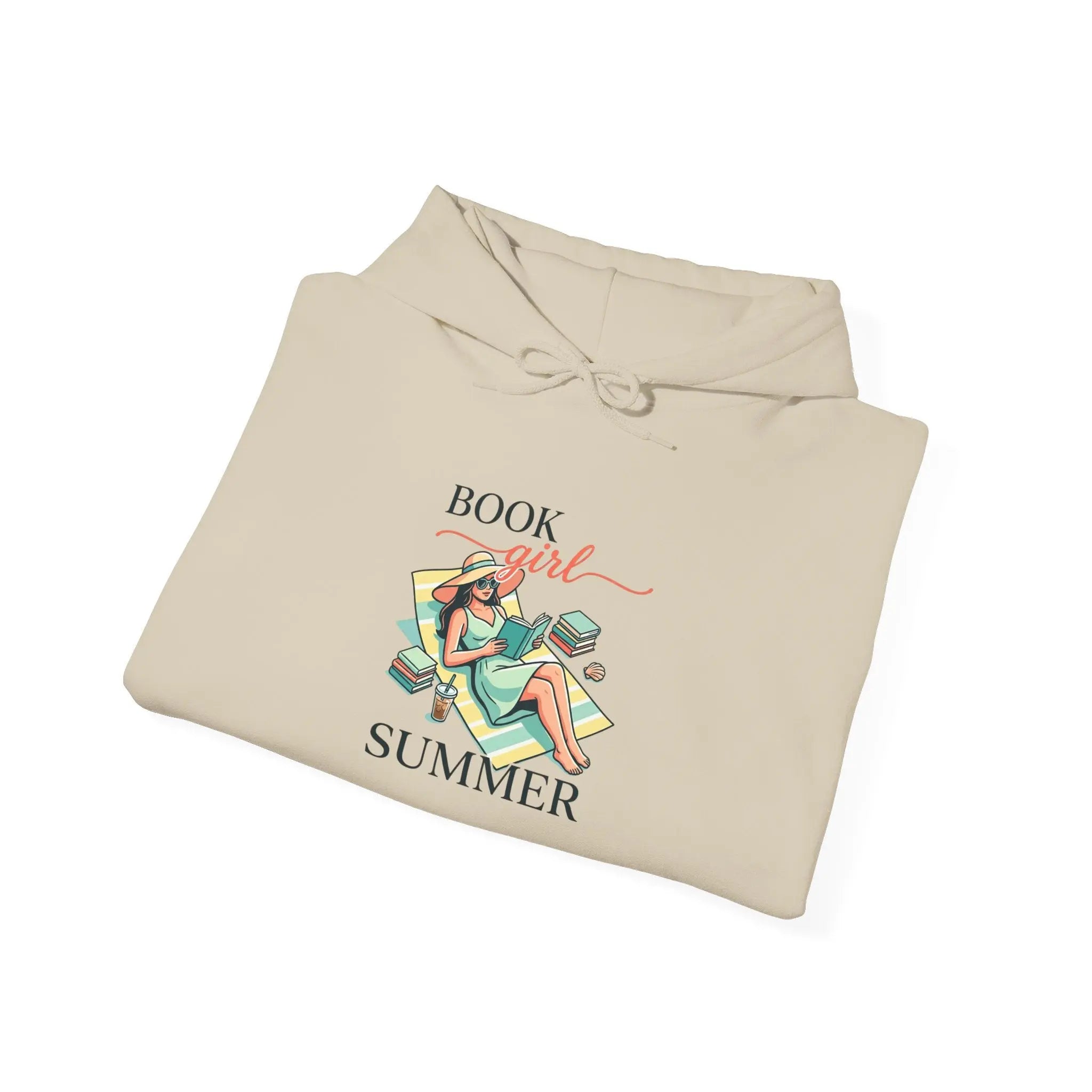 Book Girl Summer Hoodie | BookTok, Reading, Beach Reads, Bookish Summer Aesthetic Printify