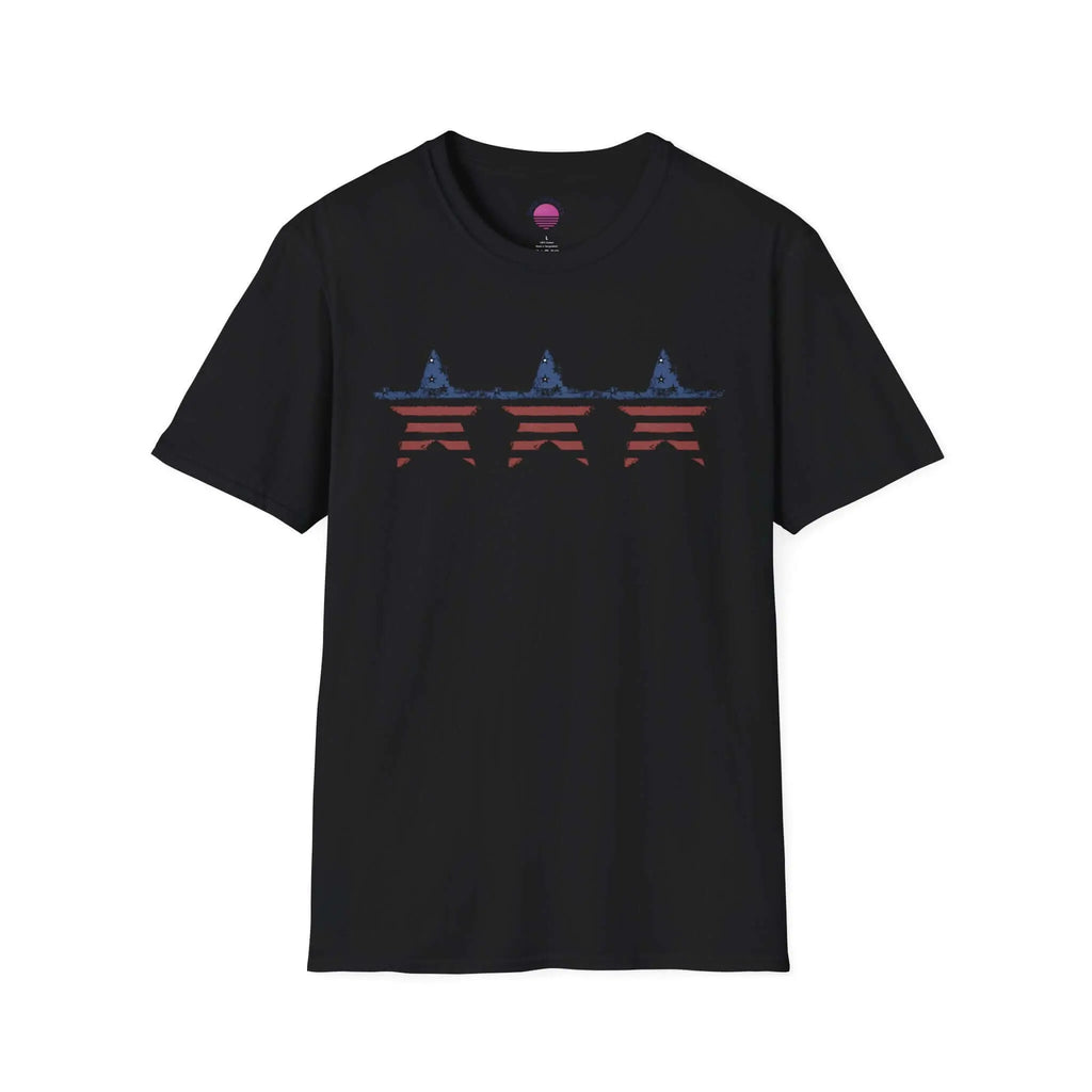 Patriotic Star Stripe T-Shirt — American Flag Stars & Stripes Tee Printify