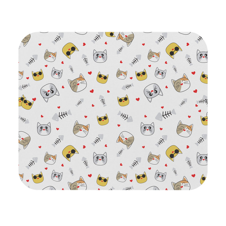 Cat Lovers Desk Mouse Pad — Cute Cat-Themed Rectangle Mousepad