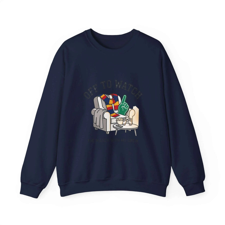 Off to Watch Crewneck Sweatshirt | Soccer Watch Party, Match-Day Outfit Printify