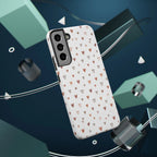 Heart Doodle Shockproof Phone Case — Cute Neutral Tiny Hearts Design Printify