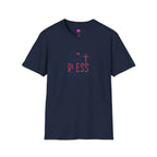 God Bless America Patriotic Christian T-Shirt with Cross Printify