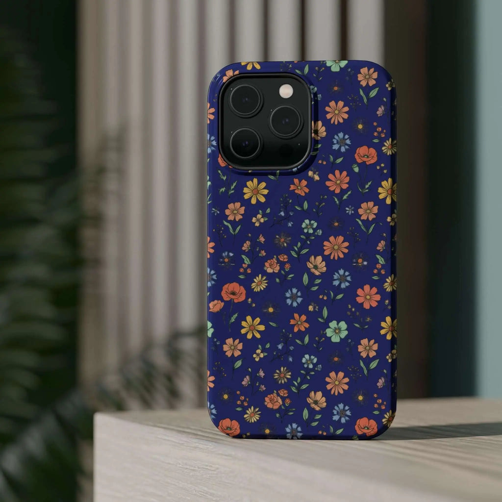 Floral All-Over Seasonal Print Phone Case — Magnetic Impact-Resistant Printify