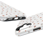 Heart Doodle Shockproof Phone Case — Cute Neutral Tiny Hearts Design Printify