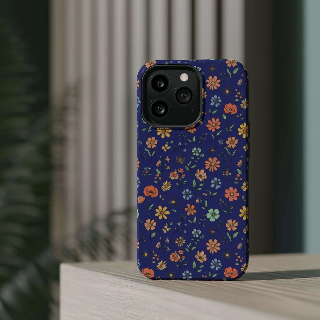Floral All-Over Seasonal Print Phone Case — Magnetic Impact-Resistant Printify