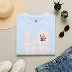 Love Panda T-Shirt — Cute Panda Holding Heart Graphic Tee Printify