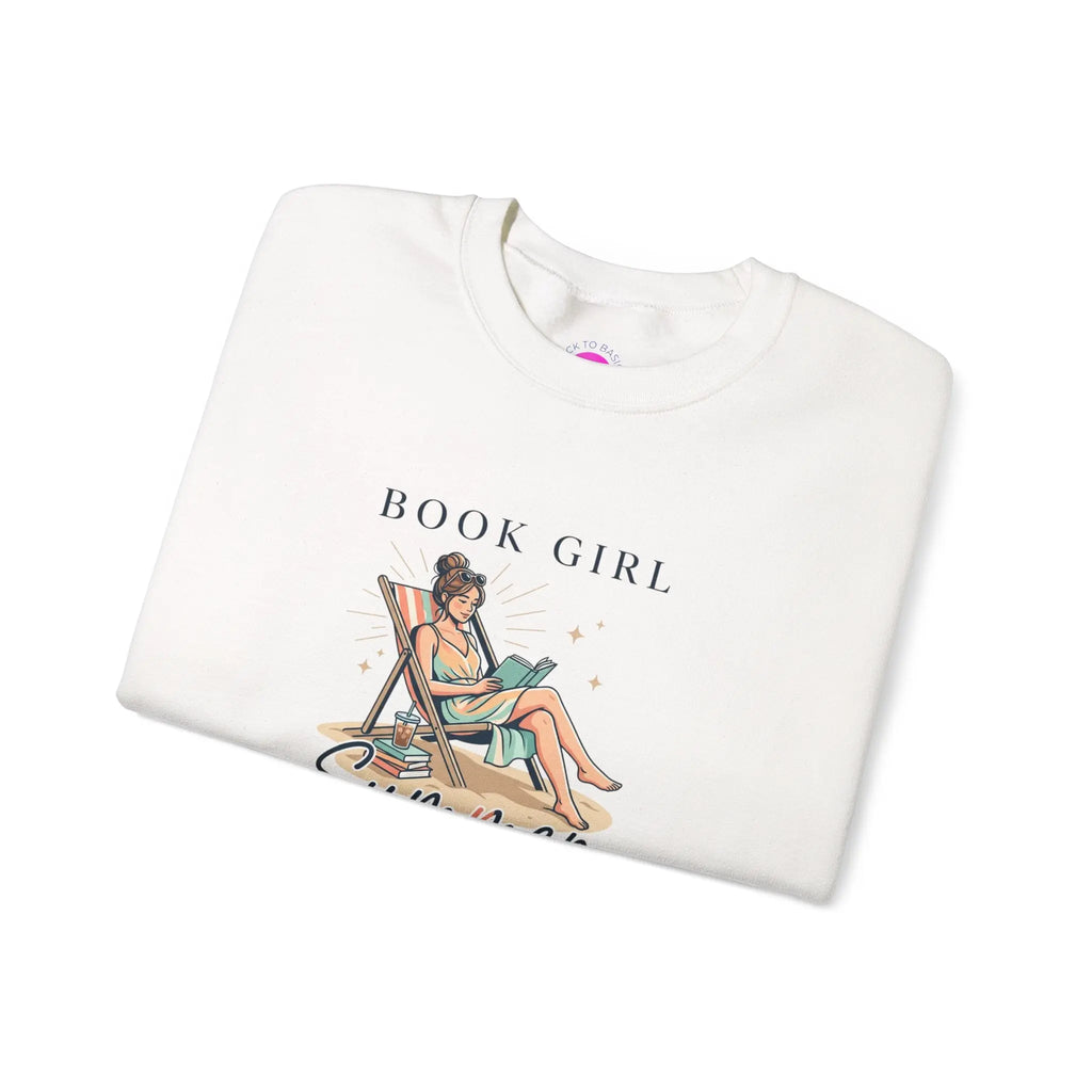Book Girl Summer Sweatshirt | BookTok, Beach Reads, Bookish Summer Aesthetic Printify
