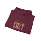 Let’s Get Cozy Hoodie with “Tis the Season to Be Cozy” on the back Soft Holiday Pullover