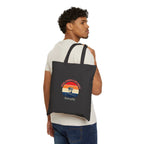 Vintage Beach Sunset Fourth of July Tote | Americana, red white blue Printify