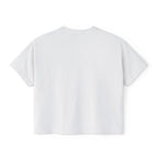 Cute Cosmic Cat Boxy Tee — Women's Graphic T-Shirt Printify