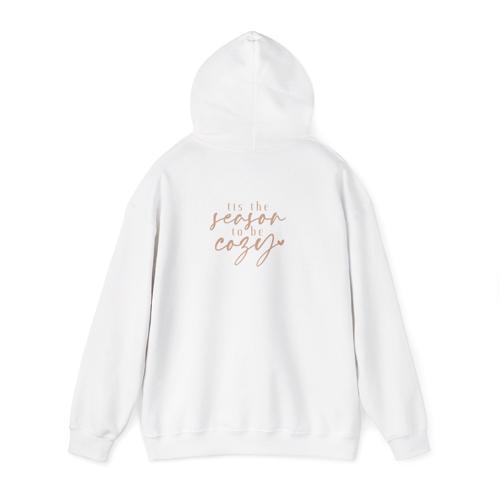 Let’s Get Cozy Hoodie with “Tis the Season to Be Cozy” on the back Soft Holiday Pullover