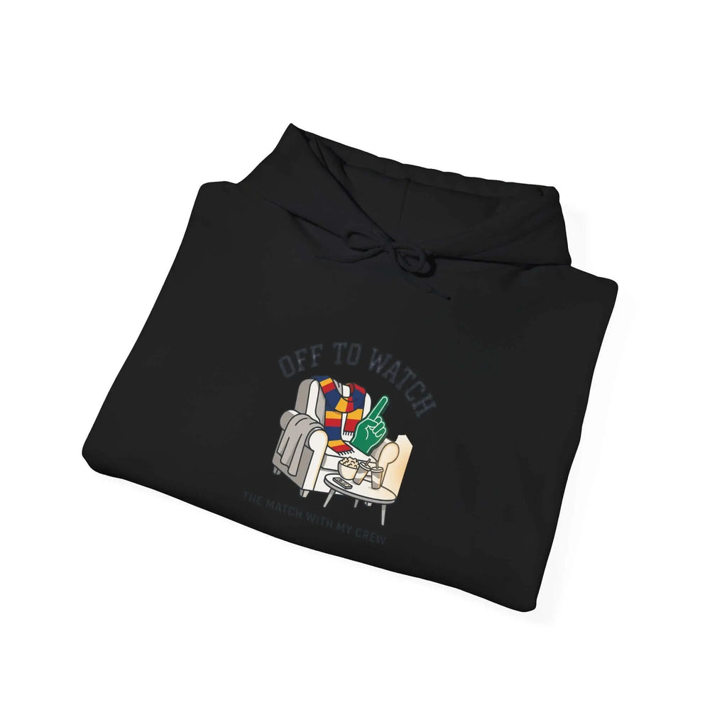 Off to Watch Soccer Hoodie | soccer watch party, cozy hoodie Printify