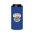 Star Spangled Van Can Koozie — Patriotic 1776 RV Beer Cooler Printify