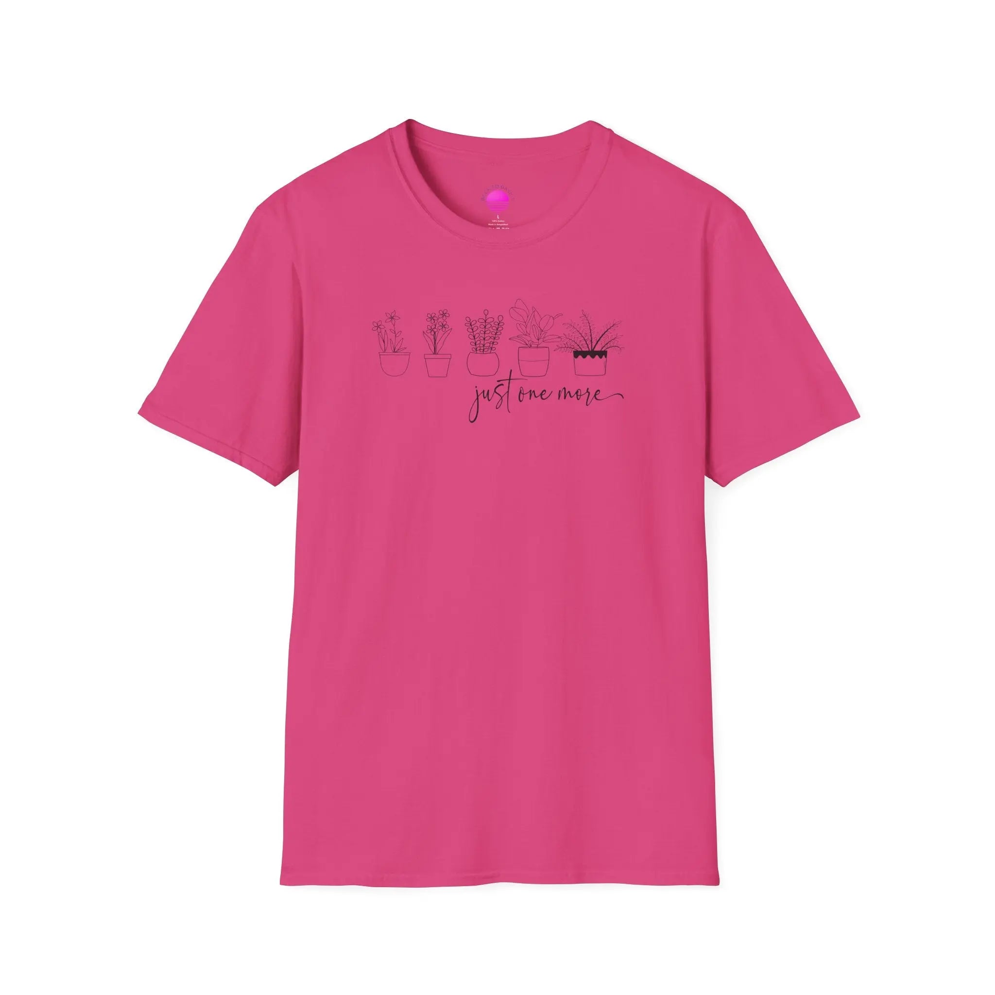 Plant Lover T‑Shirt — “Just One More” Potted Succulent Tee Printify