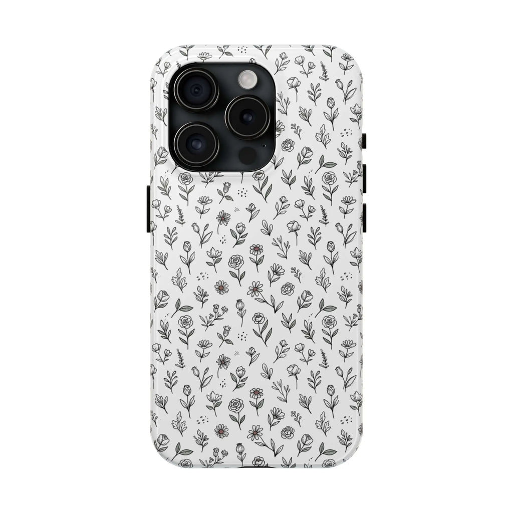 Floral Summer Vibe Phone Case — Tough Protective Floral All-Over Print Printify