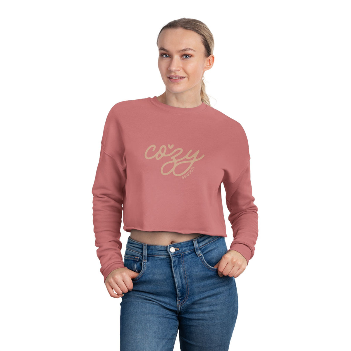 'Cozy Season' Women's Cropped Sweatshirt