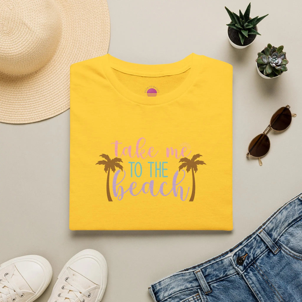 Take Me to the Beach Pastel Palm T-Shirt Printify