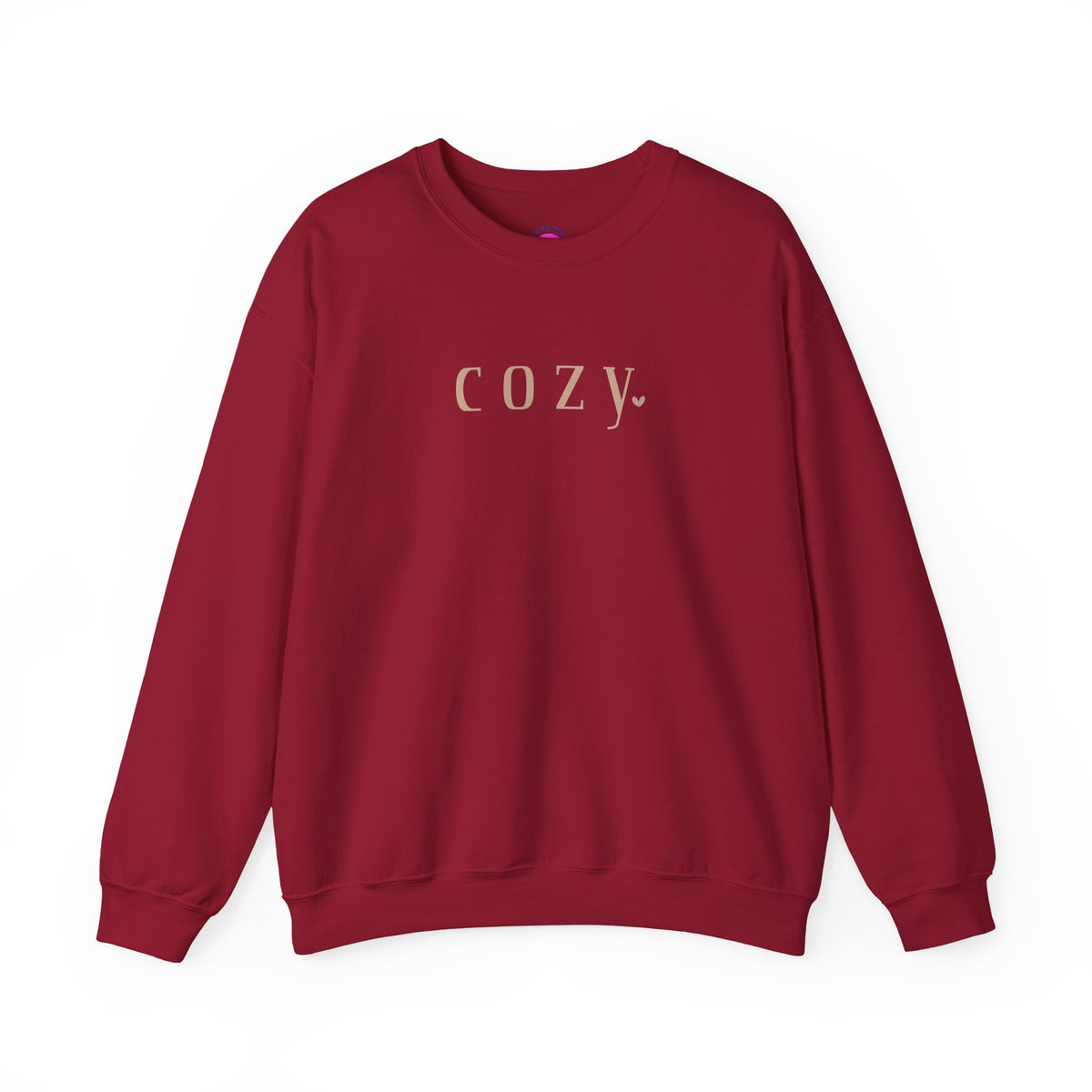 Cozy Crewneck Sweatshirt — Minimal 'COZY.' Soft White Pullover - Back To Basics