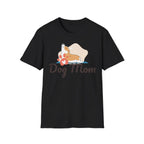 Dog Mom T-Shirt — Colorful Paw Print Tee for Pet Lovers Printify