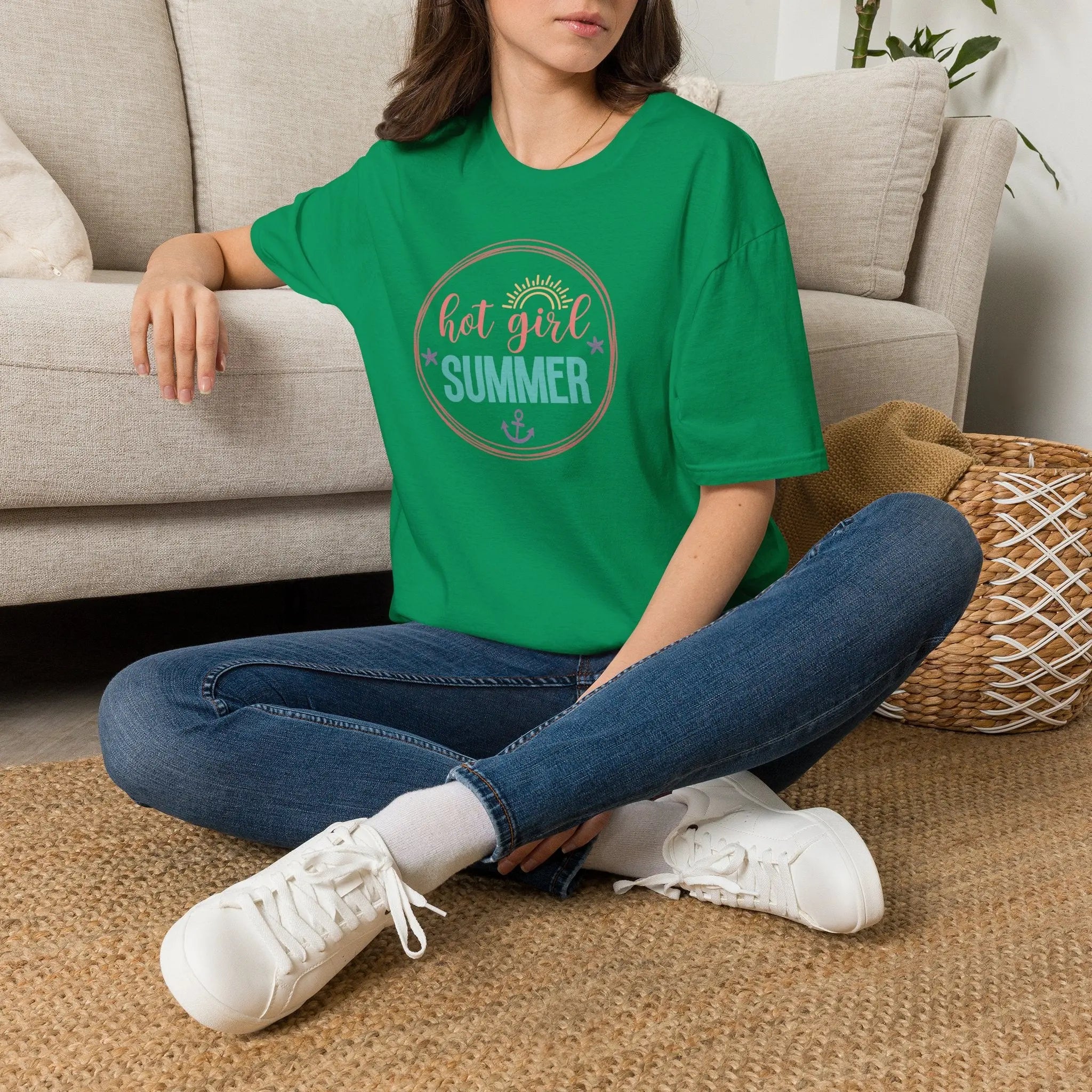 Hot Girl Summer Beachy Sun T-Shirt Printify Back To Basics
