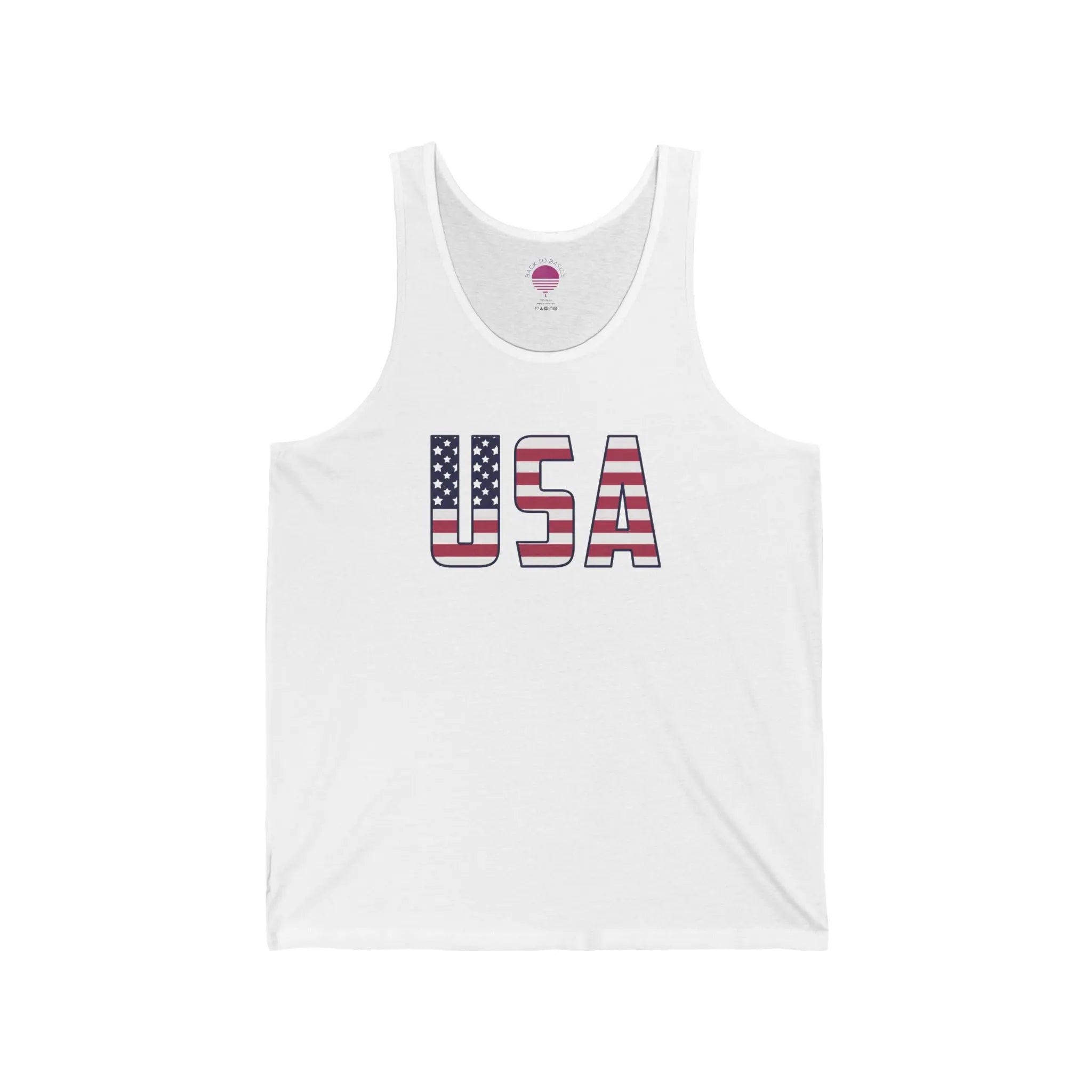 American Flag Tank Top — USA Patriotic 4th of July Graphic Tank Printify