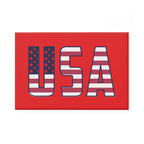 USA Flag Rectangle Magnet — Patriotic Red Fridge Magnet for 4th of July & Veterans Day Printify