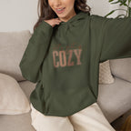 Let’s Get Cozy Hoodie with “Tis the Season to Be Cozy” on the back Soft Holiday Pullover