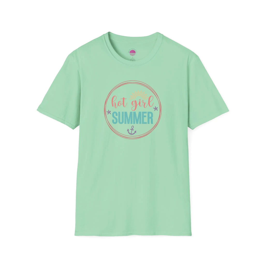 Hot Girl Summer Beachy Sun T-Shirt Printify Back To Basics