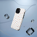 Heart Doodle Shockproof Phone Case — Cute Neutral Tiny Hearts Design Printify