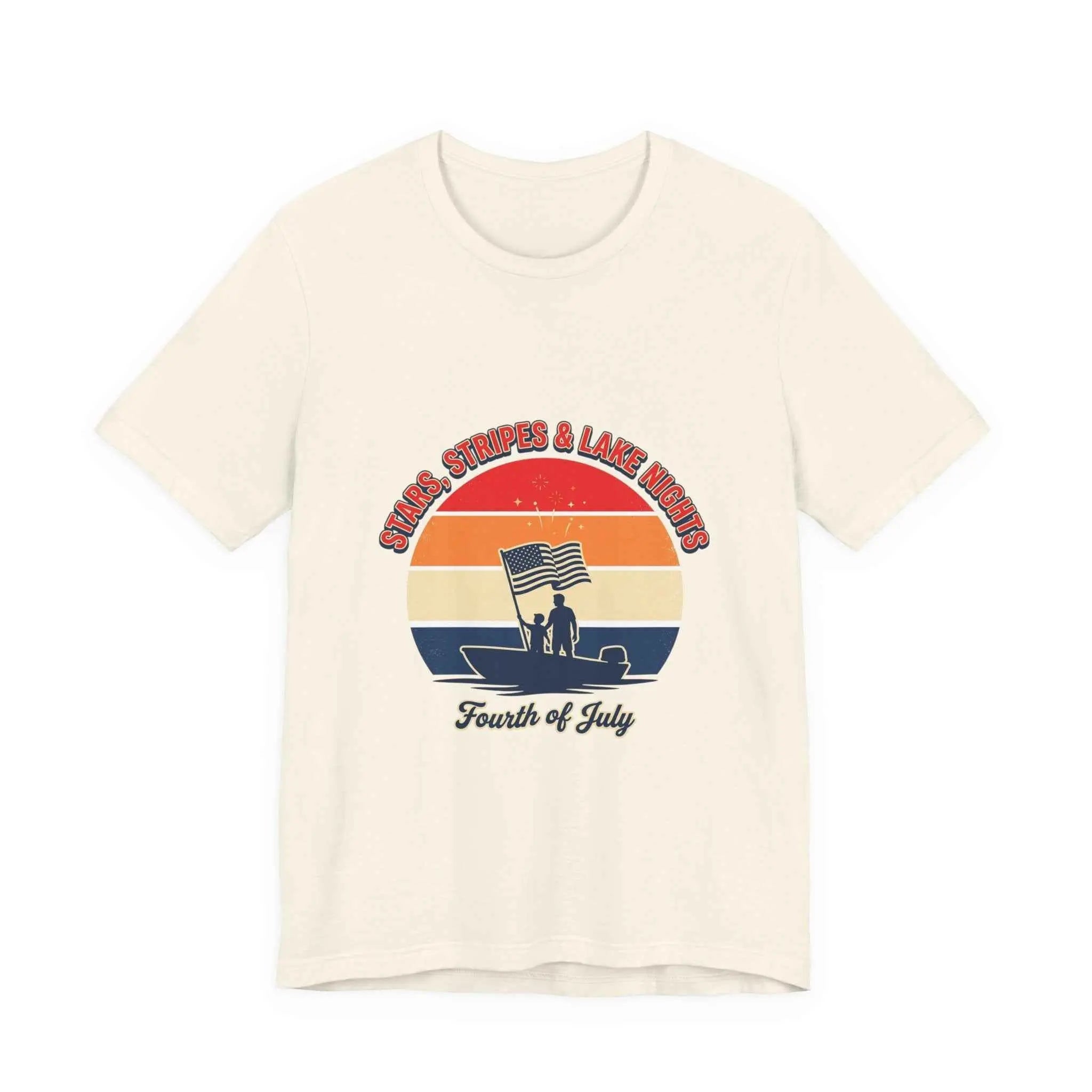 Stars Stripes & Lake Vibes Tee | vintage USA, red white blue